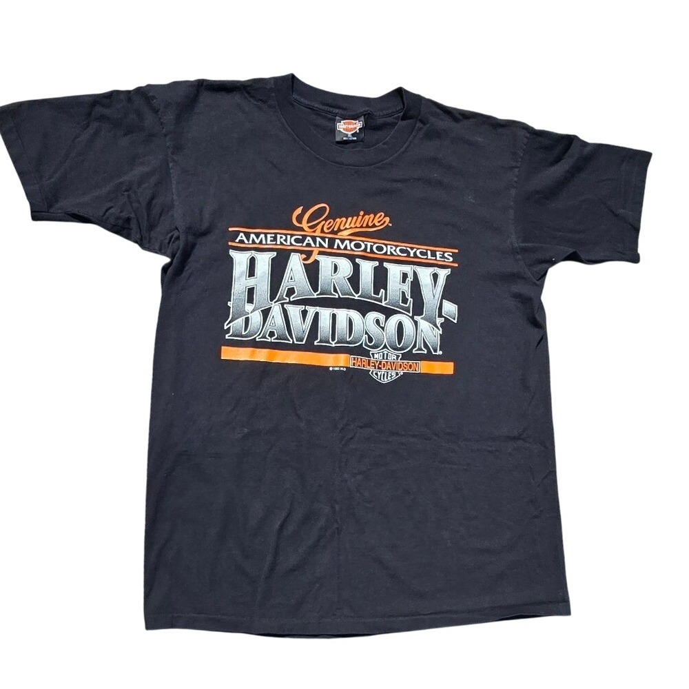 Vintage 1995 Harley Davidson Bourbon Street New Orleans Shirt XL Black Holoubek